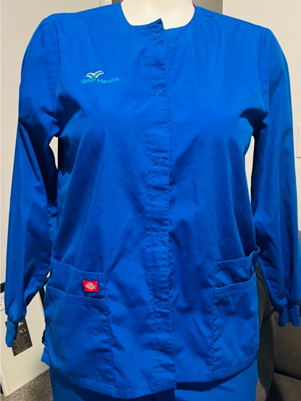 Dickies Women's Cobalt SCRUB JACKET & SCRUB PANTS, FREE SHIPPING  W/SET PURCHASE